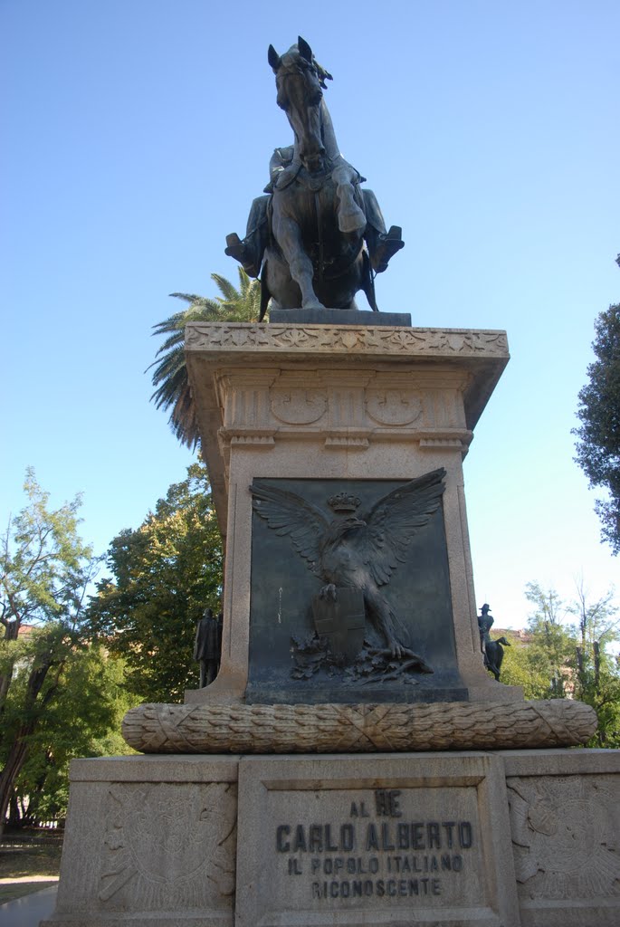 The Statue of Carlo Alberto (1798-1849), Quirinale Gardens, Rome by Amanda J. Wood