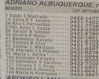 Lista tel ADRIANO ALBUQUERGUE by Adriano Torres Cravo