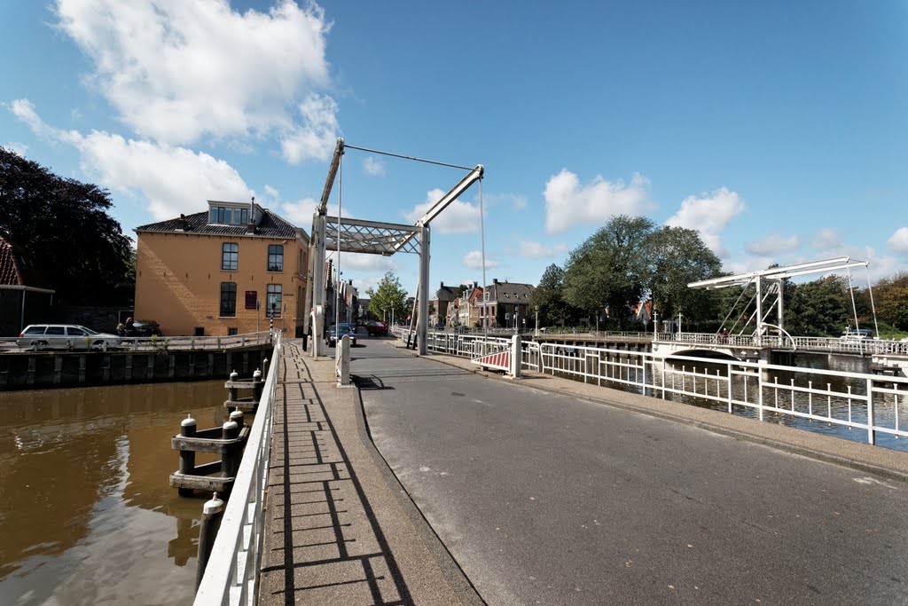 Harlingen - Franekereind / Zuidoostersingel - View WNW on Oosterbrug 1908 & Singelbrug 1908 by txllxt TxllxT