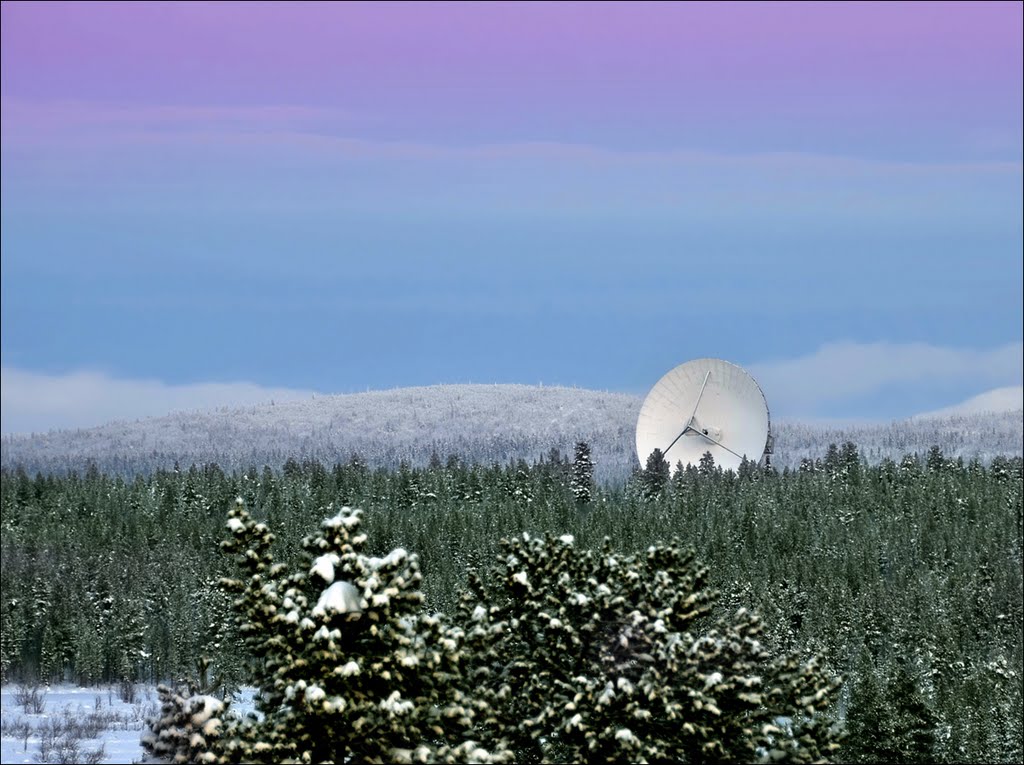 EISCAT antenna viewed from IRF by Jan Balaz