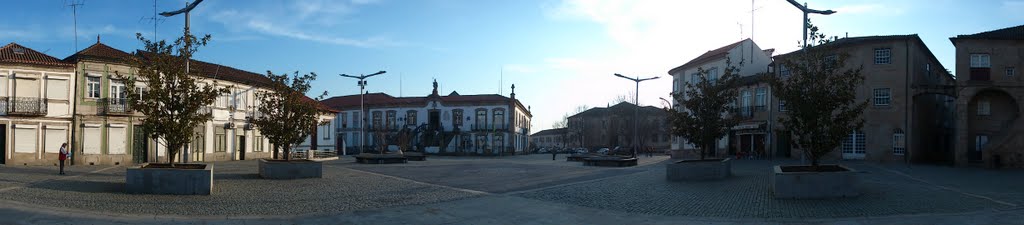 Vista Panorâmica da Praça do Município, Vila Real Portugal by Luís Fontinha