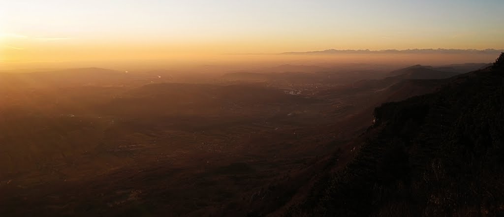 Overlooking on Nova Gorica and Furlania by Matjaz Lisjak