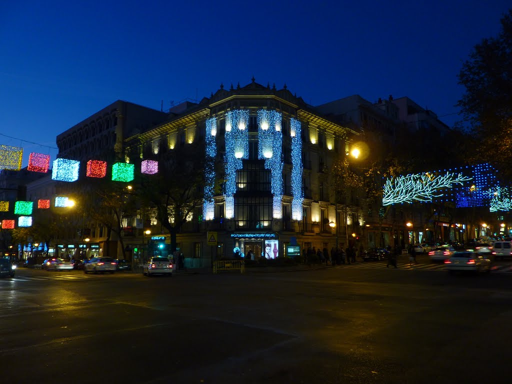 Madrid, Es Navidad. Goya esquina a Velazquez by libanez