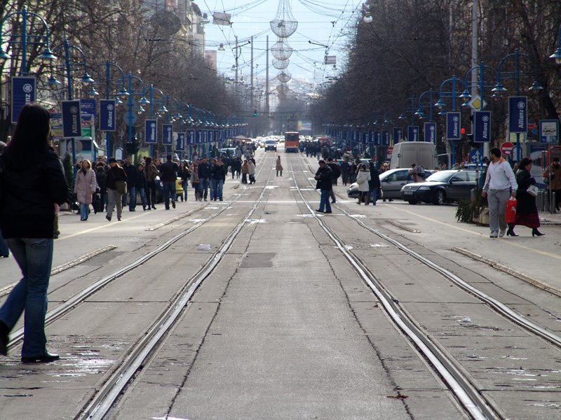 Vitoshka Str before the Reconstruction 2007 by Aleksander Nikolov