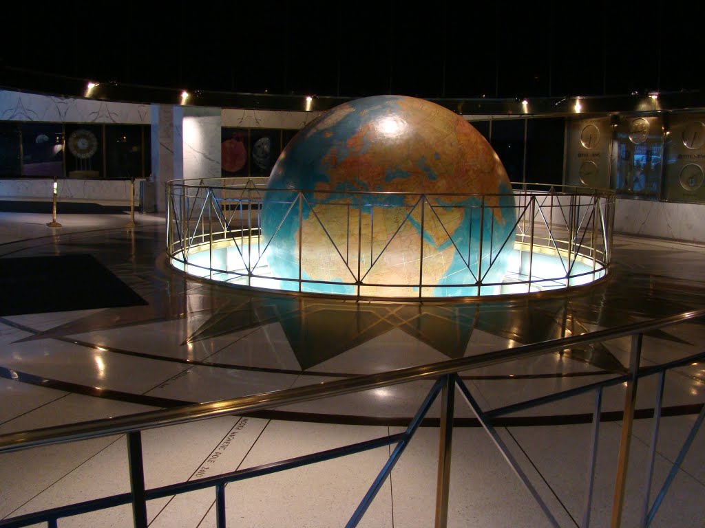 The Revolving Globe, Lobby of the News Building by Plamen B