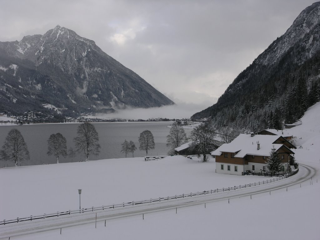 Austria Pertisau > Wintertime, View from Hotel Bergland by Kees Versijde