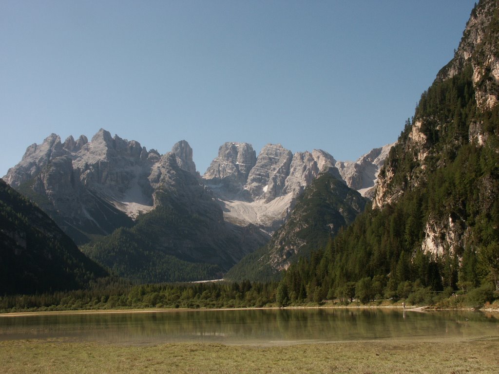 Lago di Landro, Monte Cristallo by Grüni sen.