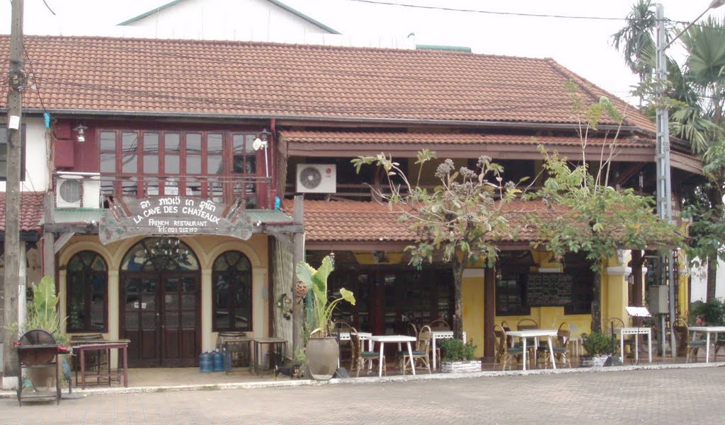 "La Cave des Chateaux" Restaurant, Nam Phou, Vientiane by marhas marhas