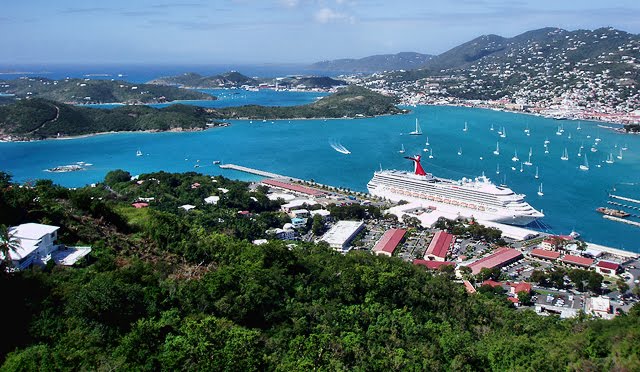 St. Thomas - view from the Paradise Point by anettfoto