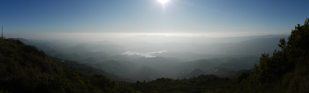 Panoramic view of western side with Mt. Diablo peak barely visible on the left (looking west @ center) by VasMan