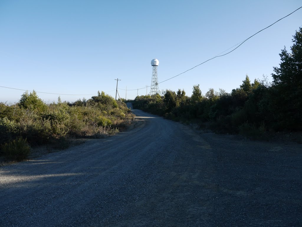 Doppler radar tower from access road (looking southeast) by VasMan