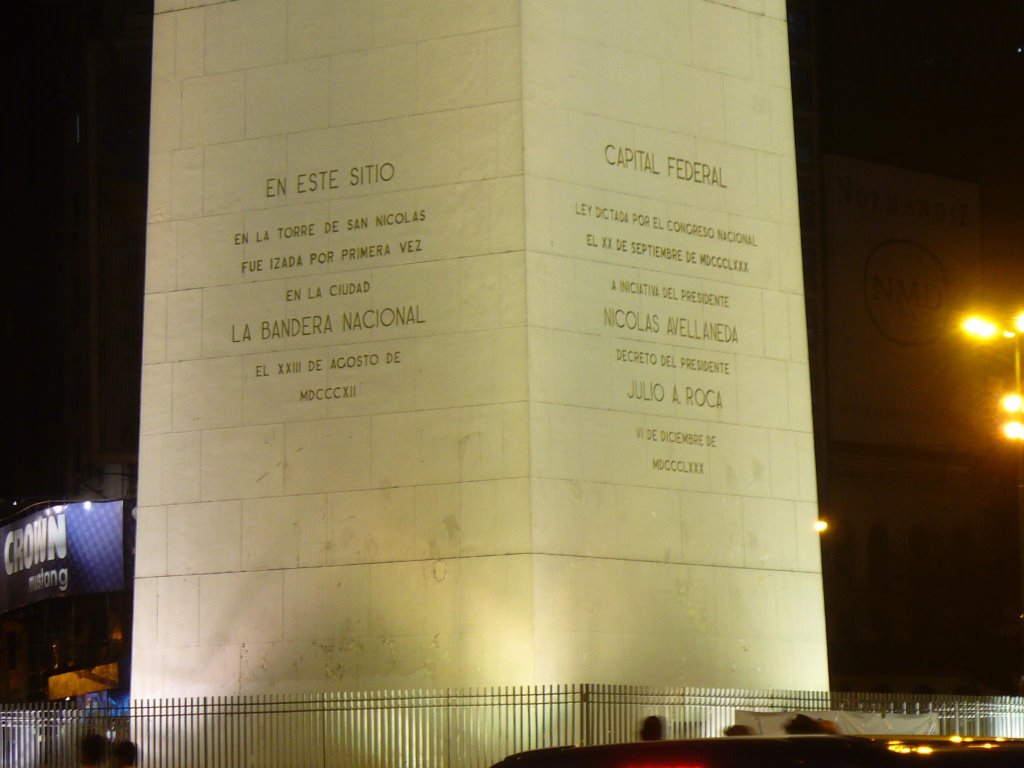 La inscripción en el Obelisco by Cocal