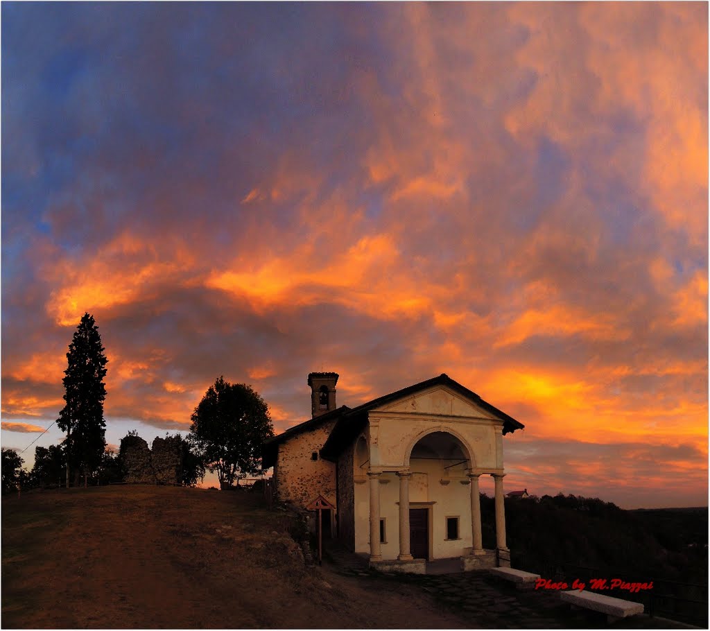 Tramonto a San Colombano 2 by Maurizio Piazzai