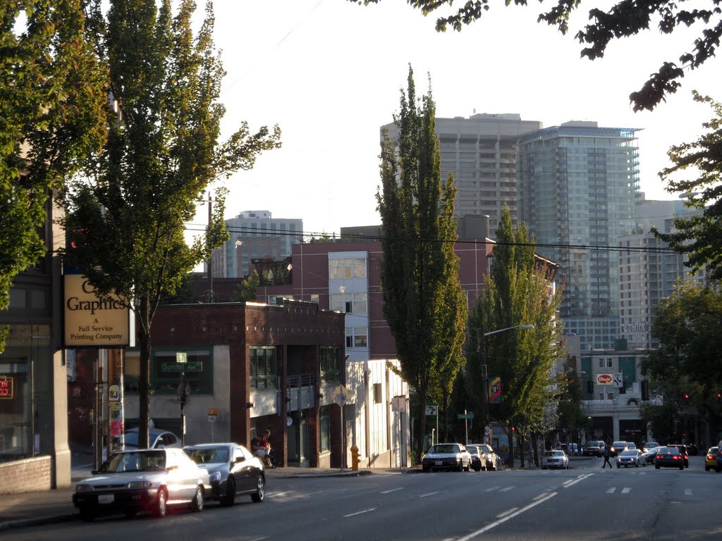 View along East Pike Street direction downtown by IngolfBLN