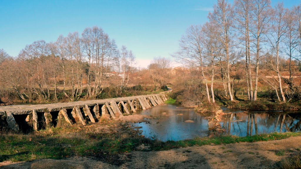 Ponte no Río Salas by Eladio Cortizo