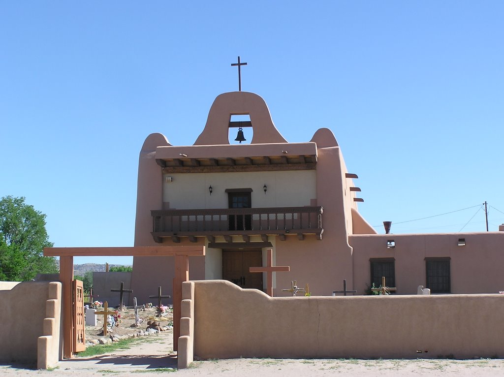 Church, Pueblo de San Ildefonso, NW by Peter & Shelly