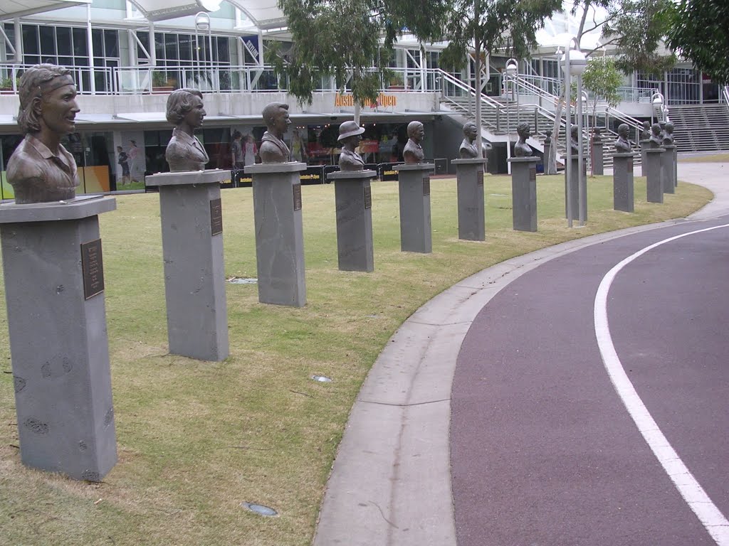 Rod Laver Arena - Champions Walk (Statues) by Conlos