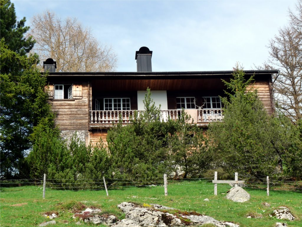 House on Hametschwand over Lake Lucerne, Switzerland by SammySambo76