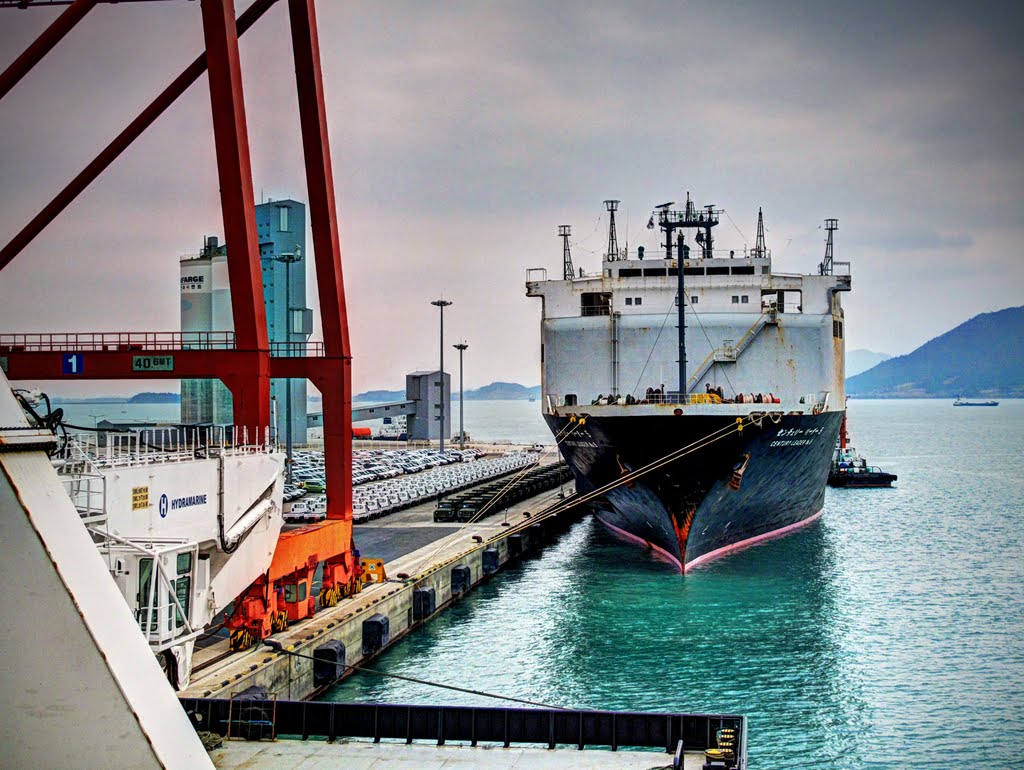 Car Carrier at Mokpo Newport by Askjell