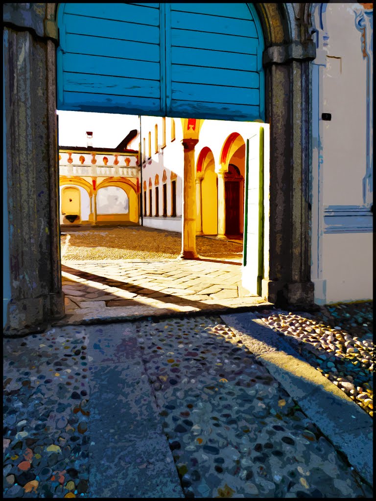 Mendrisio - ingresso Palazzo Pollini by giofo