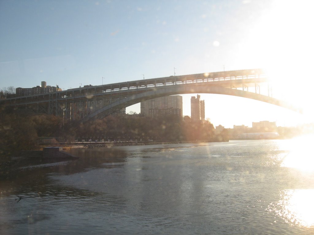 Henry Hudson Parkway from Harlem River Amtrak Bridge by Chris Sanfino