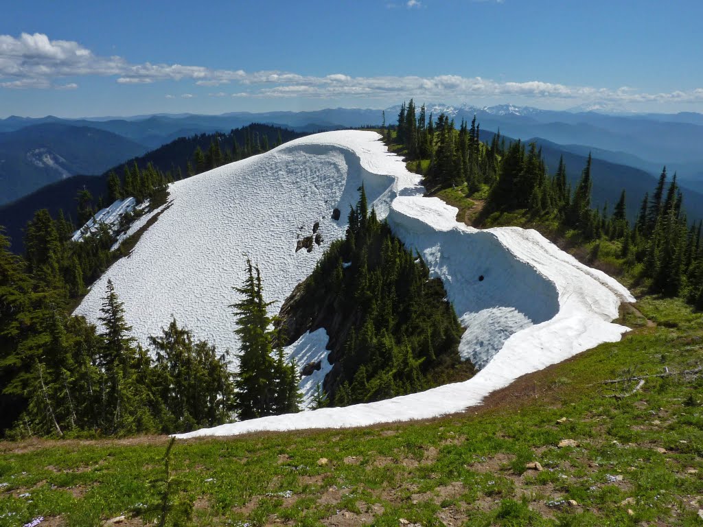 Cornice on Wonderland Trail by David Szmyd