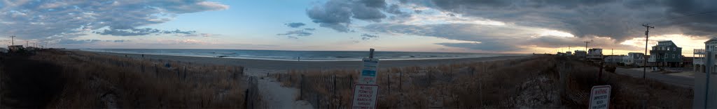 Strathmere Beach Panorama by hoganphoto