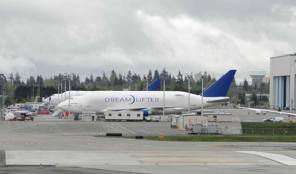 Boeing Factory in Everett, WA by Gino Vivi