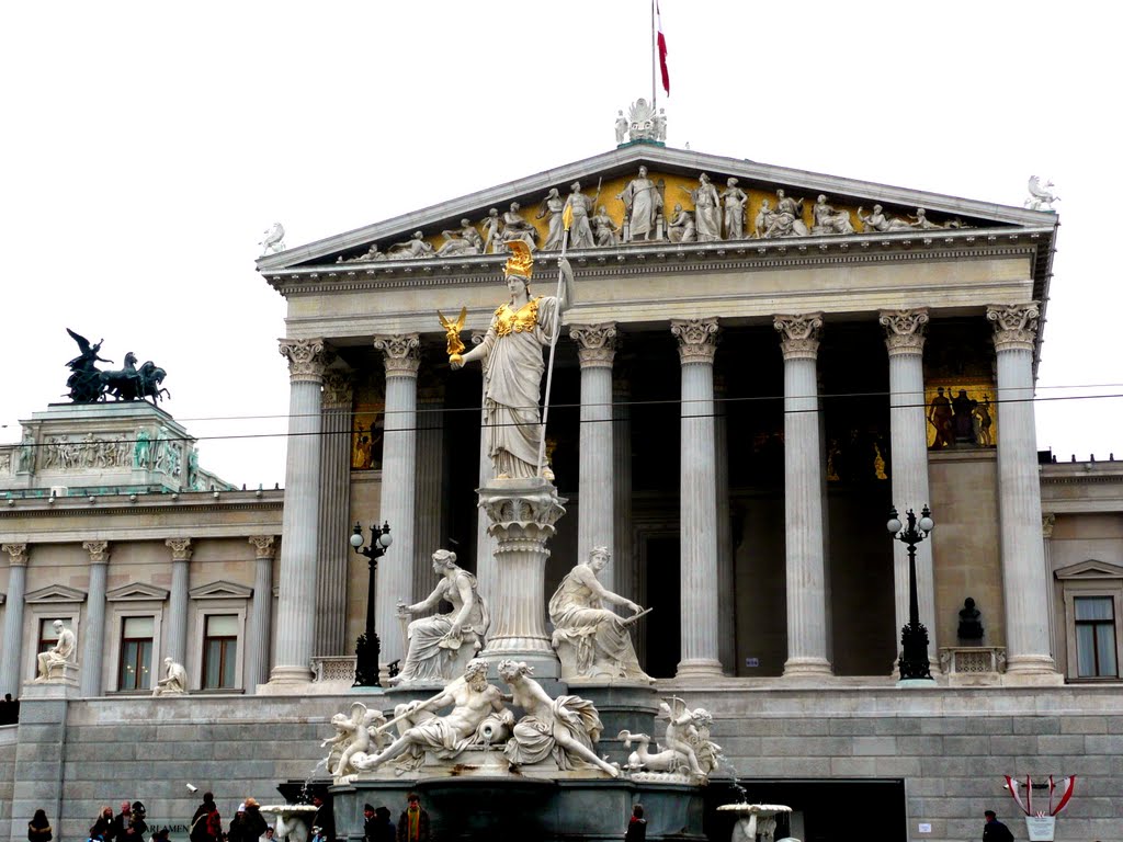 Parlament in Wien by Portos