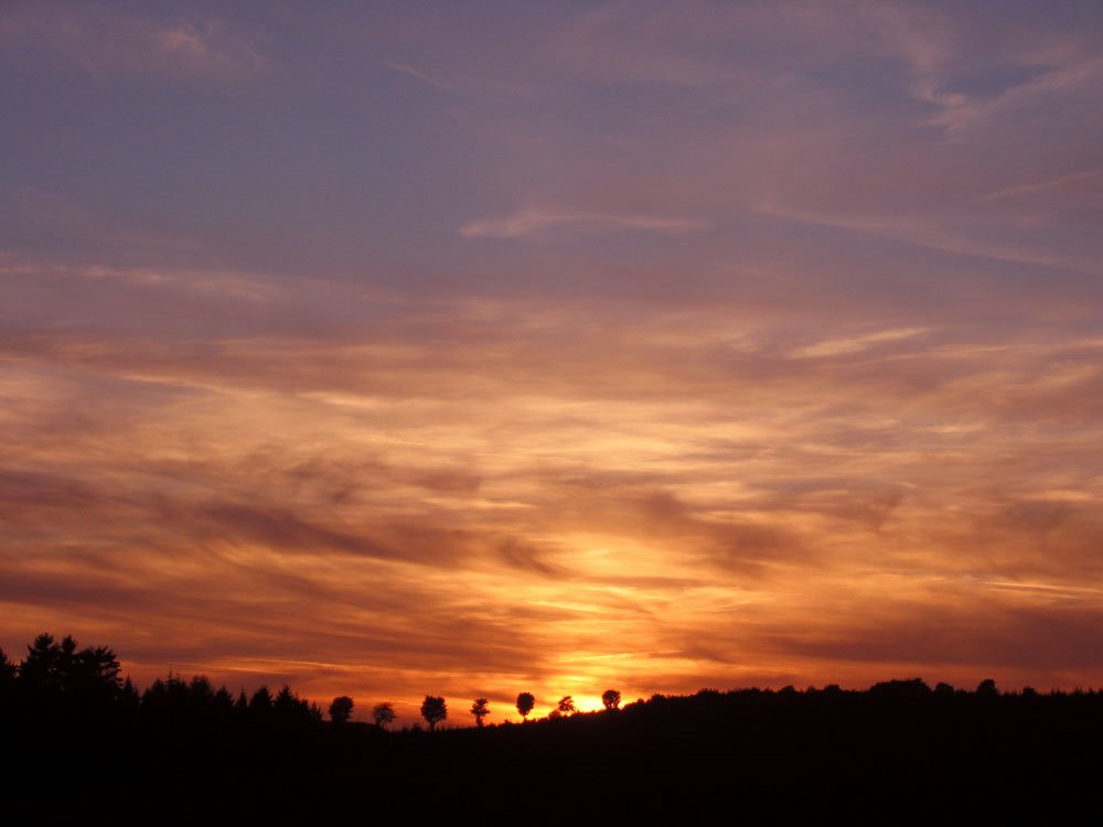 Rüthen-Kallenhardt: Sonnenuntergang am Hohlen Stein by Bilsteintal