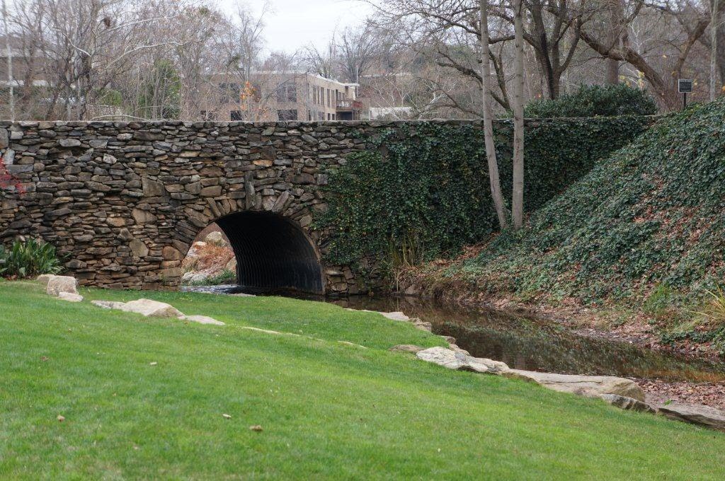 Stone Bridge at Falls Park by Plinio Fasolo