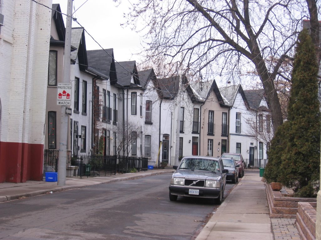 Bright street in Corktown Toronto by Teddy Hunter