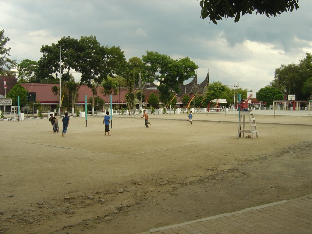 Soccer field at the center of Batusangkar by Joan L. Abenza