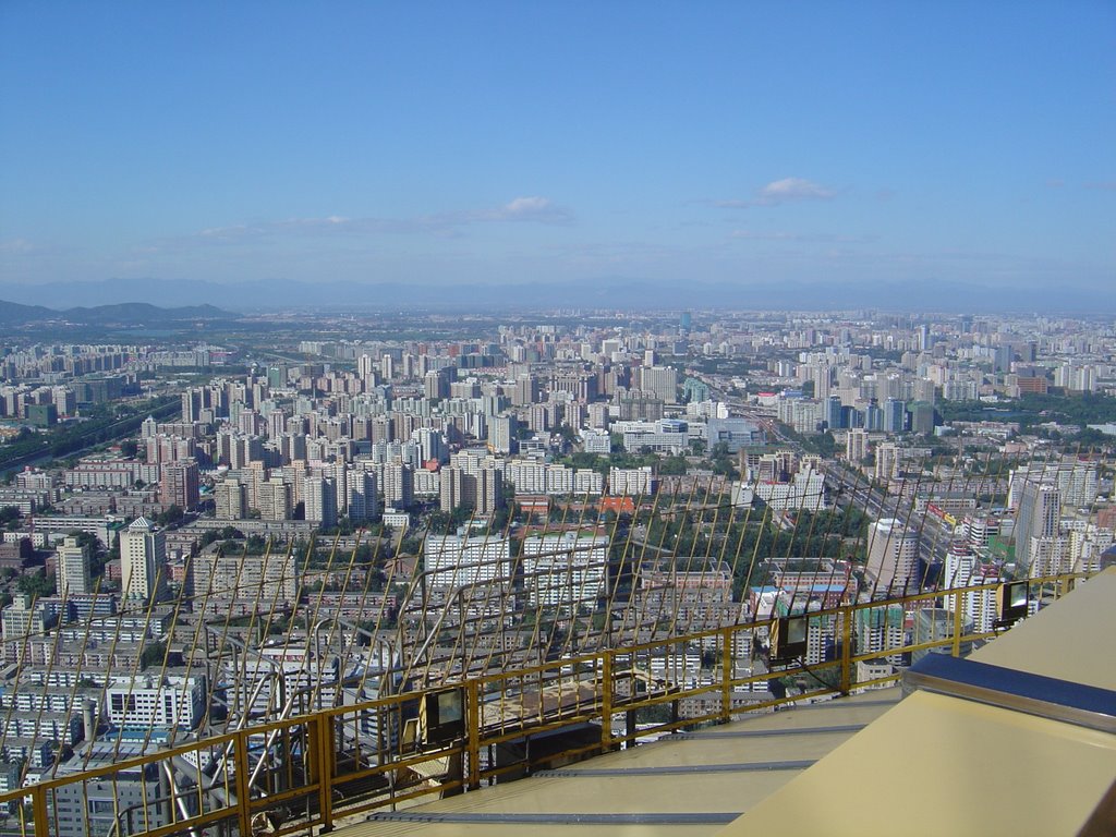 Beijing from CCTV Tower on a clear day by A J Butler