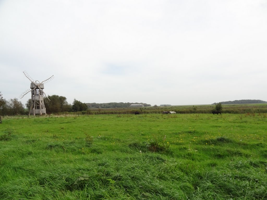 Wooden windmill based on an idea by Meijert Boon at the Molenlaan by Willem Nabuurs