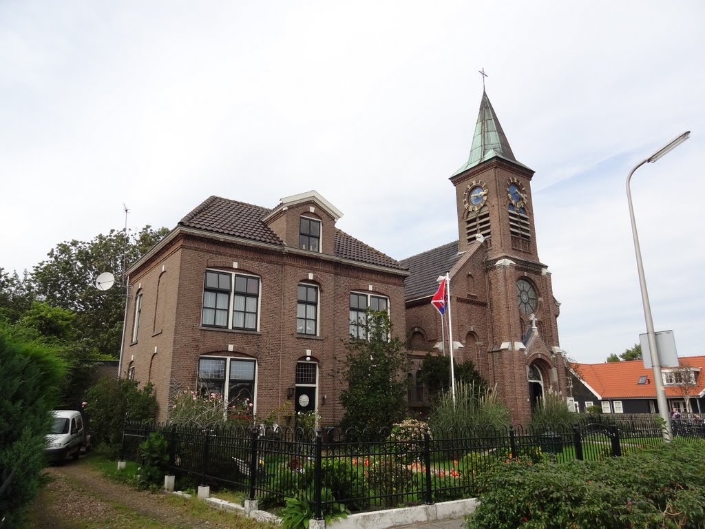 Rectory and Roman Catholic church Francisca Romana by Willem Nabuurs