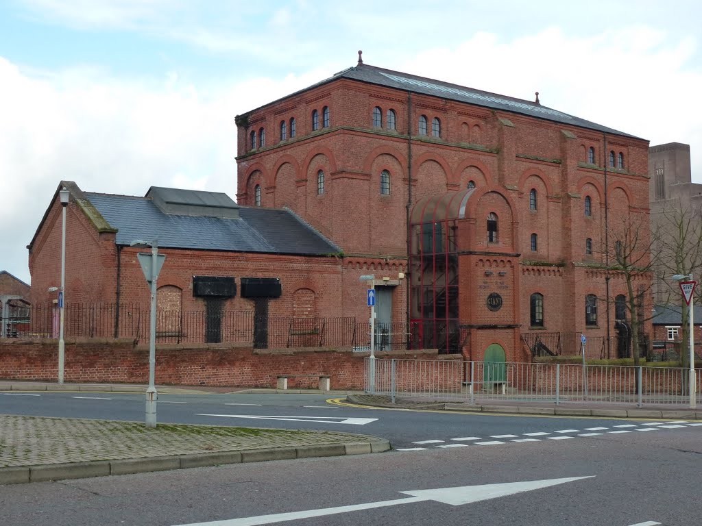 The Giant Grasshopper, The Old Shore Road Pumping Station. by Peter Hodge