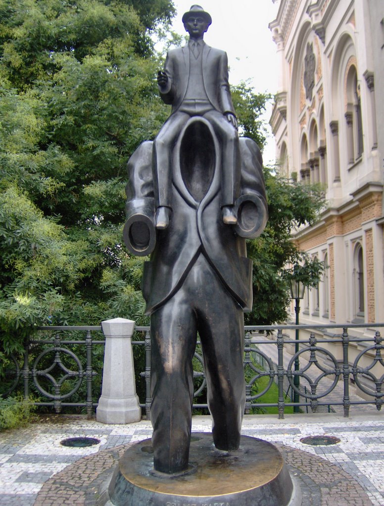 Kafka's Monument Praha by montesiro