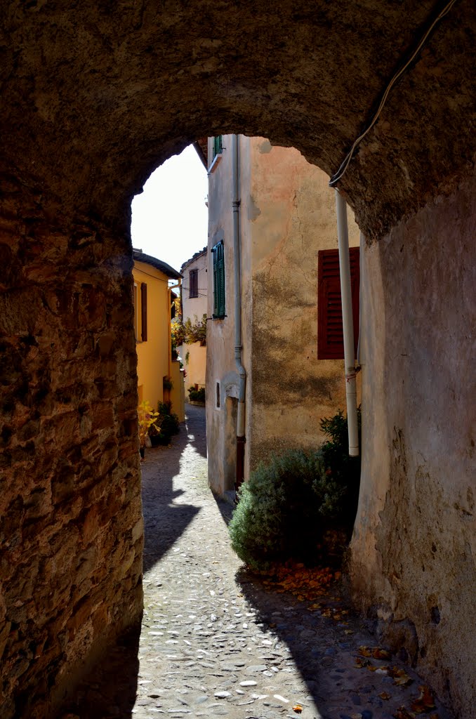 Promenade d'automne à Piène Haute: jeux d'ombres et de lumière dans les vieilles ruelles by violapinnata