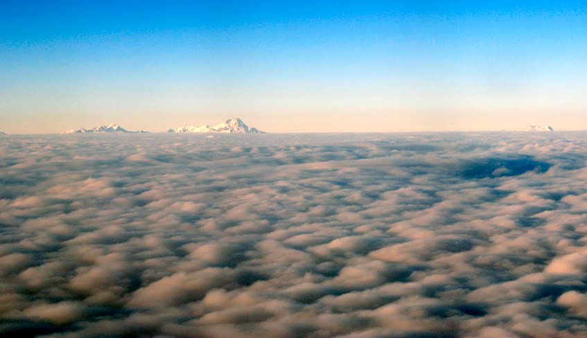 Above the clouds, mount Caucasus. Georgia by vasogeo