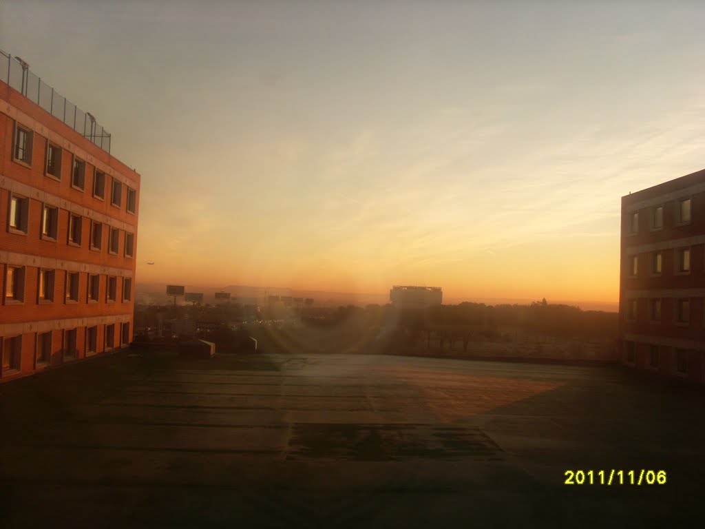 Sunrise in Madrid (view from hotel Auditorium) by Tahir Bahlulzade