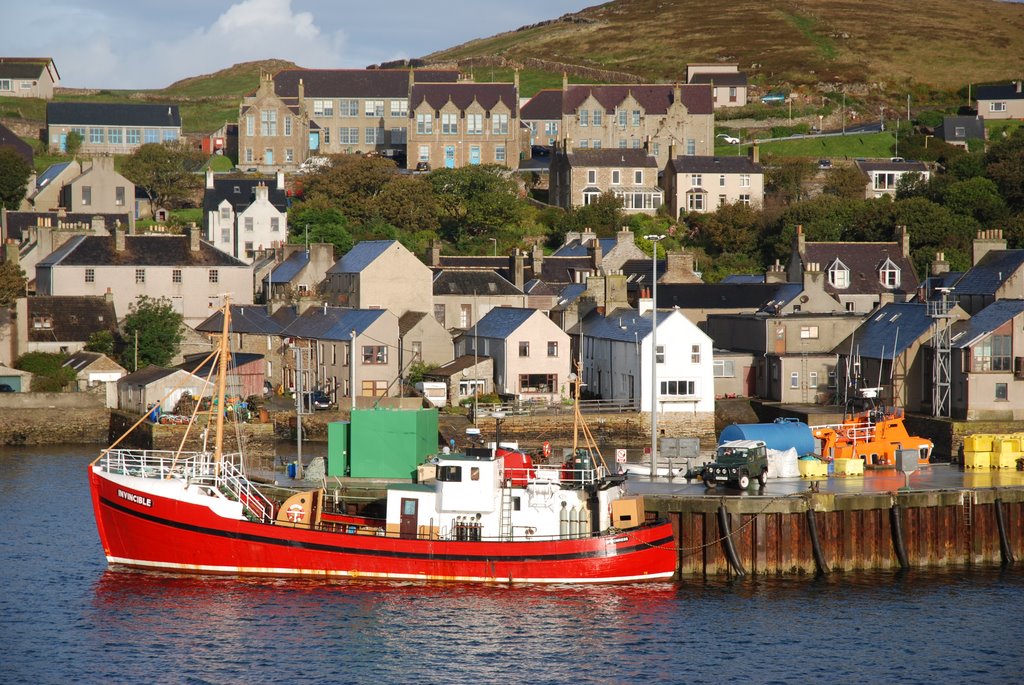 Dive boat MV Invincible, Stromness Harbour by david firn