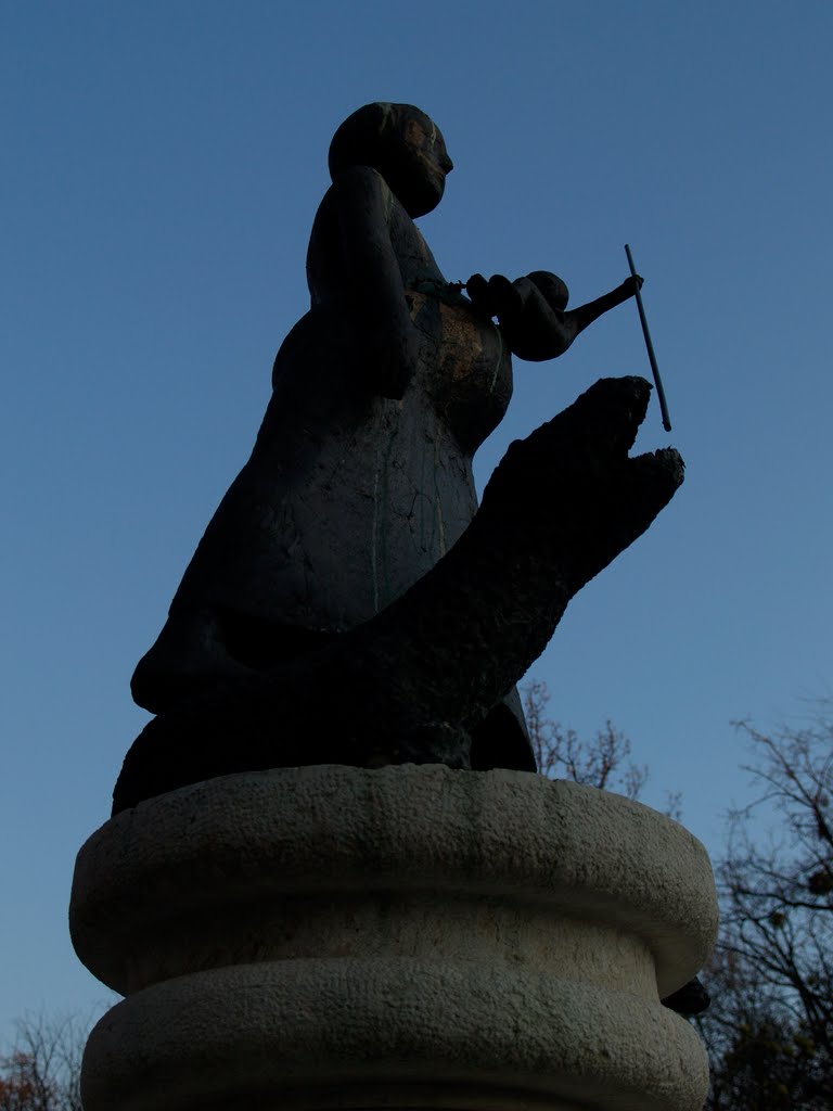 Statuia din fața bisericii / Statue in front of church by dinuveronica