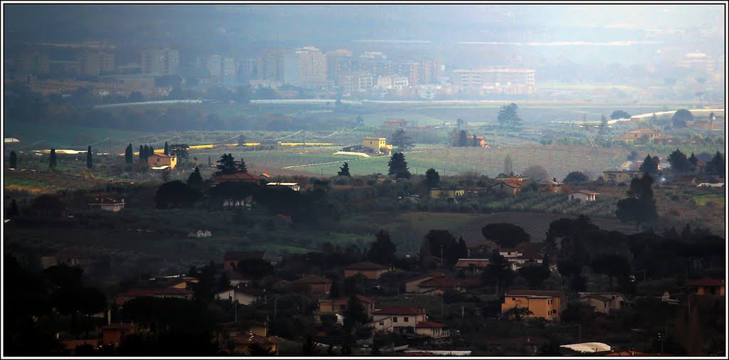 Campagna di Velletri, sullo sfondo Cisterna, Velletri 5 gennaio 2012 by © Fabio Rosati ©