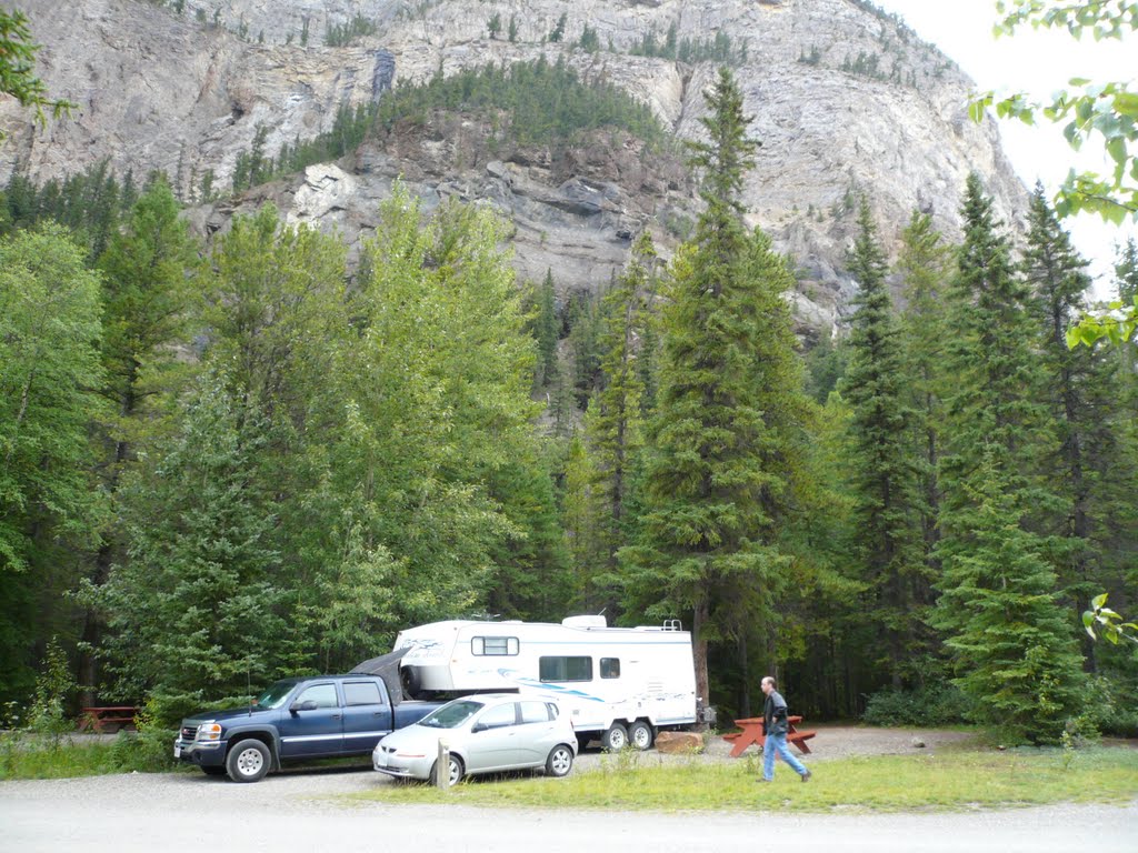 Campsite at Mount Stephen by Perry Melenka