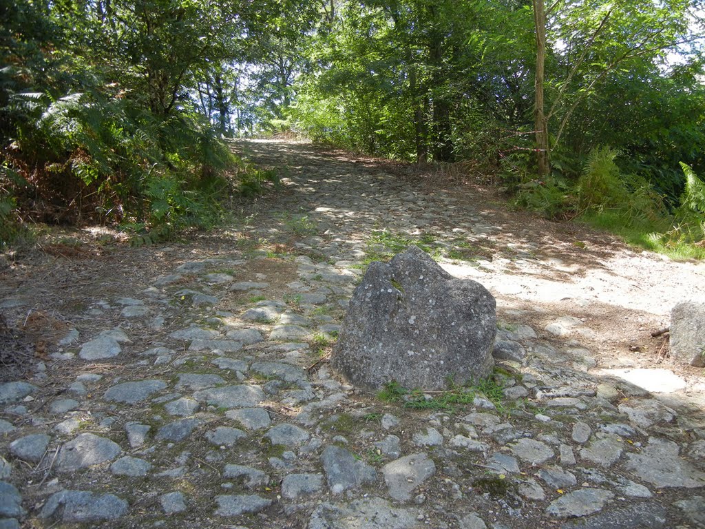 Châteauponsac, début de la voie romaine by Normand Lake