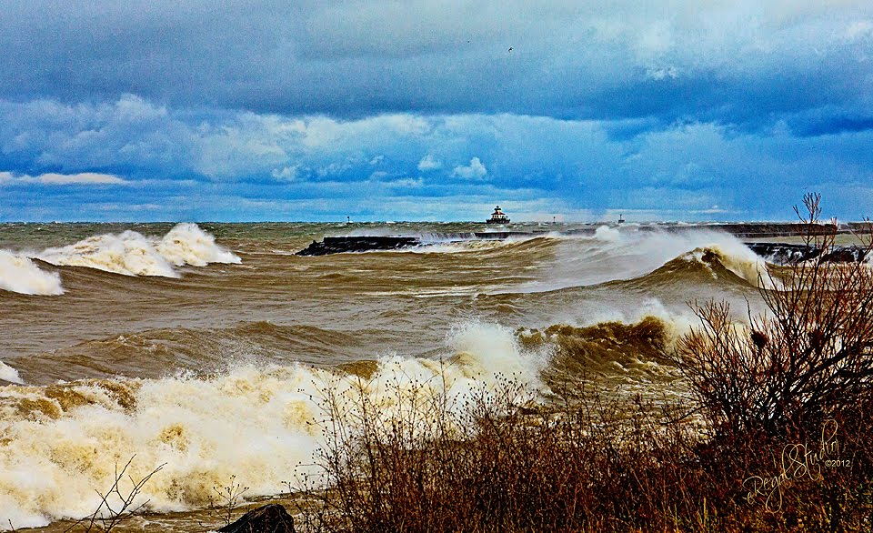 A windy day on Lake Ontario by Everet D. Regal