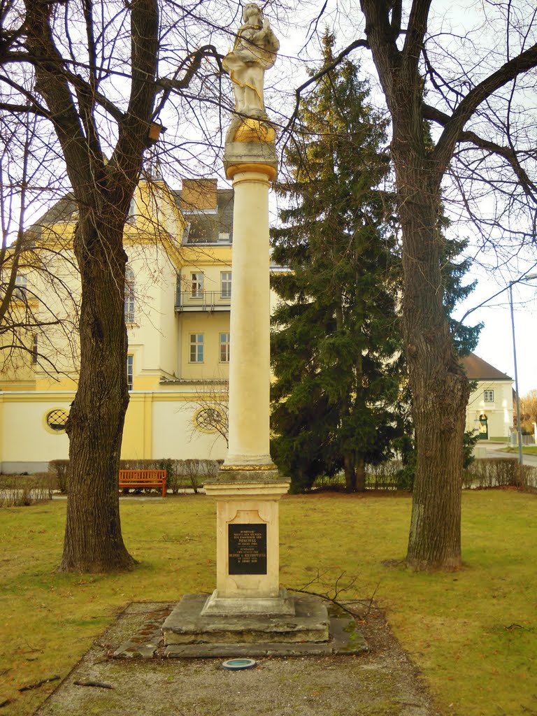 MARCHEGG ; Mariensäule ( ehem. Pranger ). 6. Jan. 2012 . by Don.Ebro