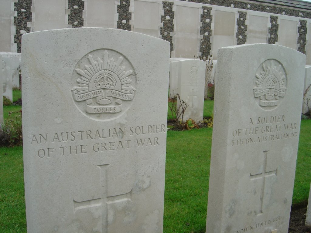 Two of the 11.909 graves and 34.927 missing soldiers by Lecleire Jacques