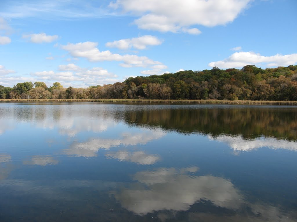 Oct 2009 - St. Louis Park, Minnesota. Fall reflections at Westwood Hills Nature Center. by BRIAN ZINNEL